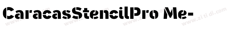 CaracasStencilPro Me字体转换